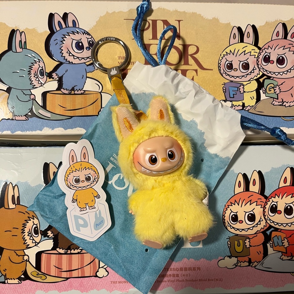 POP MART Labubu The Monsters Pin for Love 
Letter P
Brand New